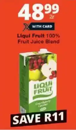 Checkers Liqui Fruit 100% Fruit Juice Blend offer