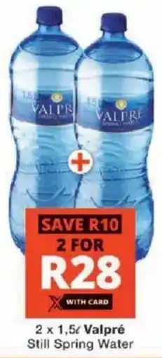 Checkers Valpré Still Spring Water offer