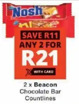 Checkers Beacon Chocolate Bar Countlines offer