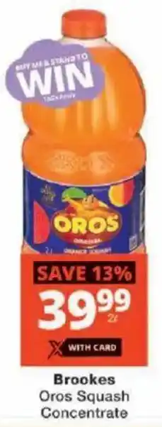 Checkers Brookes Oros Squash Concentrate offer
