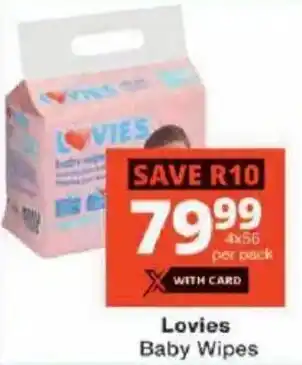 Checkers Lovies Baby Wipes offer