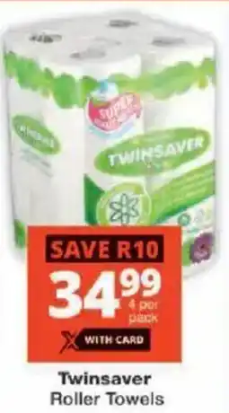 Checkers Twinsaver Roller Towels offer