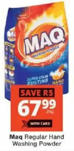 Checkers Maq Regular Hand Washing Powder offer