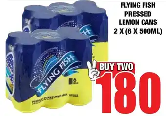 Boxer Liquors Flying fish pressed lemon cans offer