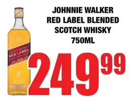 Boxer Liquors Johnnie walker red label blended scotch whisky offer