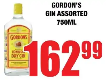 Boxer Liquors Gordon's gin assorted offer