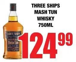 Boxer Liquors Three ships mash tun whisky offer