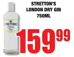 Boxer Liquors Stretton's london dry gin offer