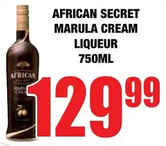 Boxer Liquors African secret marula cream liqueur offer