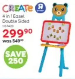 ToysRUs Create 4 in 1 Easel Double Sided offer