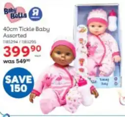 ToysRUs Baby Bella Tickle Baby Assorted offer