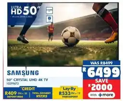 Russells Samsung 50" crystal uhd 4k tv offer