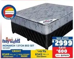 Russells Cozy nights monarch 137cm bed set offer
