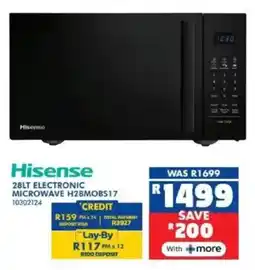 Russells Hisense electronic microwave offer