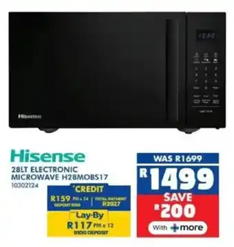 Russells Hisense electronic microwave offer