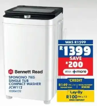 Russells Bennett read sponono single tub compact washer offer