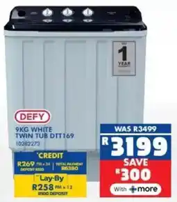 Russells Defy white twin tub offer