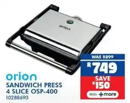 Russells Orion sandwich press 4 slice offer