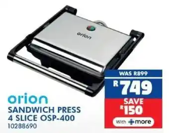 Russells Orion sandwich press 4 slice offer
