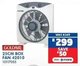 Russells Goldair box fan offer