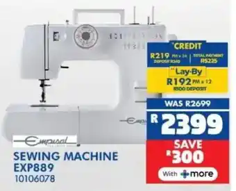 Russells Empisal sewing machine offer