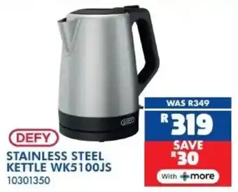 Russells Defy stainless steel kettle offer