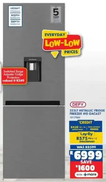 Russells Defy metallic fridge freezer offer