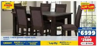 Russells Amber dining room suite offer