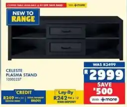 Russells Celeste plasma stand offer