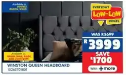 Russells Winston queen headboard offer