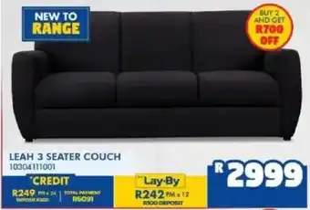 Russells Leah 3 seater couch offer