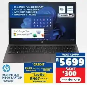 Russells Hp 250 intel n100 laptop offer