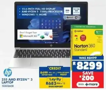 Russells Hp 255 amd ryzen 3 laptop offer