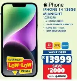 Russells iPhone 14 128gb midnight offer