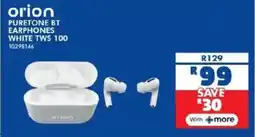 Russells Orion puretone bt earphones white tws offer