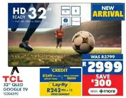 Russells TCL 32" QLED Google TV offer