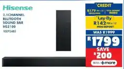 Russells Hisense 2.1 channel blutooth sound bar offer