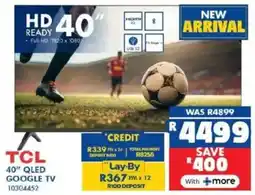 Russells TCL 40" QLED Google TV offer