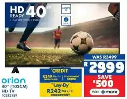 Russells Orion 40" 102cm HD TV offer