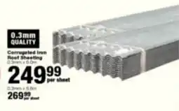 Build It Corrugated Iron Roof Sheeting offer