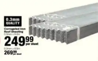 Build It Corrugated Iron Roof Sheeting offer