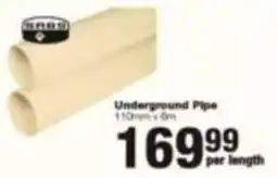 Build It Underground Pipe offer