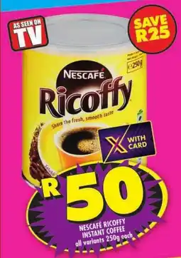 Shoprite Nescafé ricoffy instant coffee offer