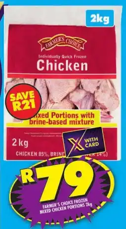 Shoprite Farmer's choice frozen mixed chicken portions offer