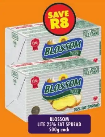 Shoprite Blossom lite 25% fat spread offer