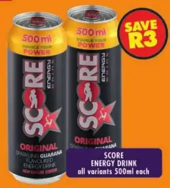 Shoprite Score energy drink offer
