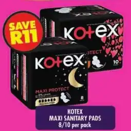 Shoprite Kotex maxi sanitary pads offer