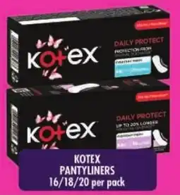 Shoprite Kotex pantyliners offer