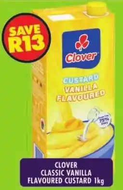 Shoprite Clover classic vanilla flavoured custard offer