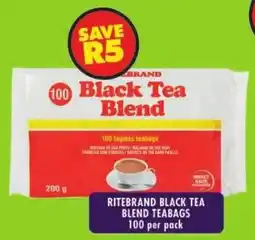 Shoprite Ritebrand black tea blend teabags offer